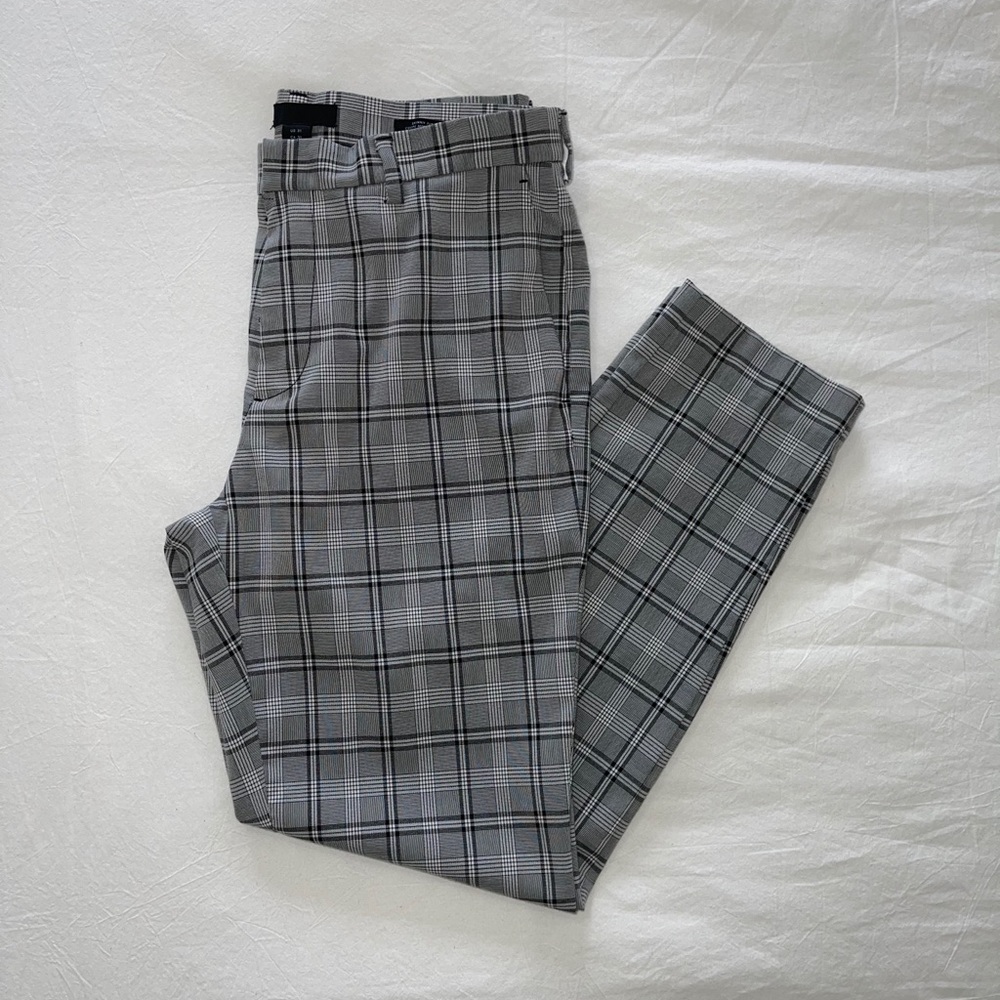 H&M Skinny Fit Plaid Pants